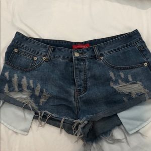caffeine denim cutoff short! SzLarge